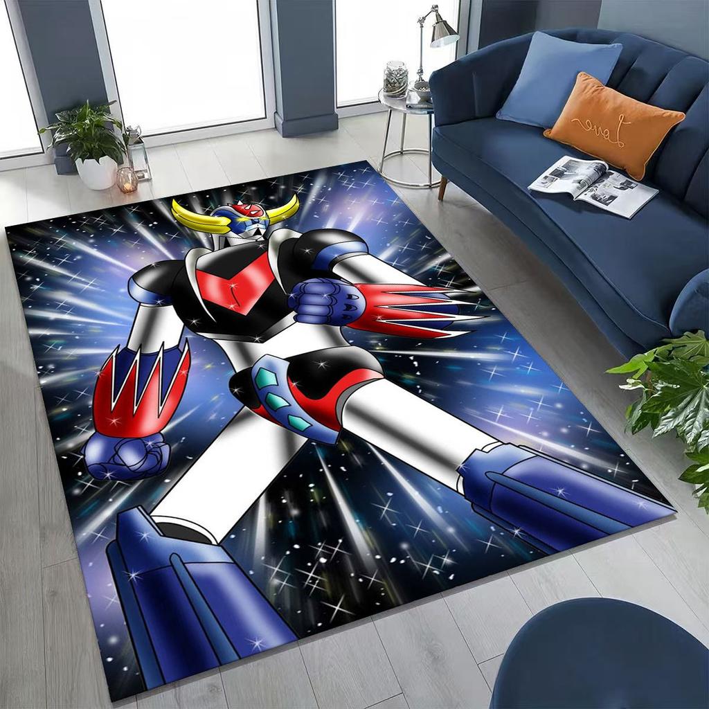2026 New UFO Robot Grendizer U Cartoon Rug for Bedroom Living Room Sofa Home Doormat Decor,Large Kids Play Non-slip Floor Mat