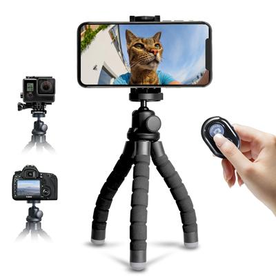 Ataraxia Soporte Flexible para Smartphone con Control Remoto Compatible con Transmisiones Digitales en Vivo y Más Trípode, Control, Rotación de 360 Grados, Tornillo de 1/4 de Pulgada,