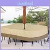 High-quality Outdoor Furniture Protective Cover With Umbrella Hole Weather-resistant