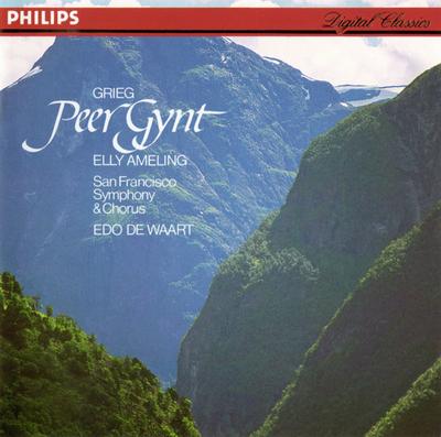 CD GRIEG, AMELING, DE WAART; SFS - Grieg;Peer Gynt, Op.23. 4110382 Philips 1983 Germany Classical Used