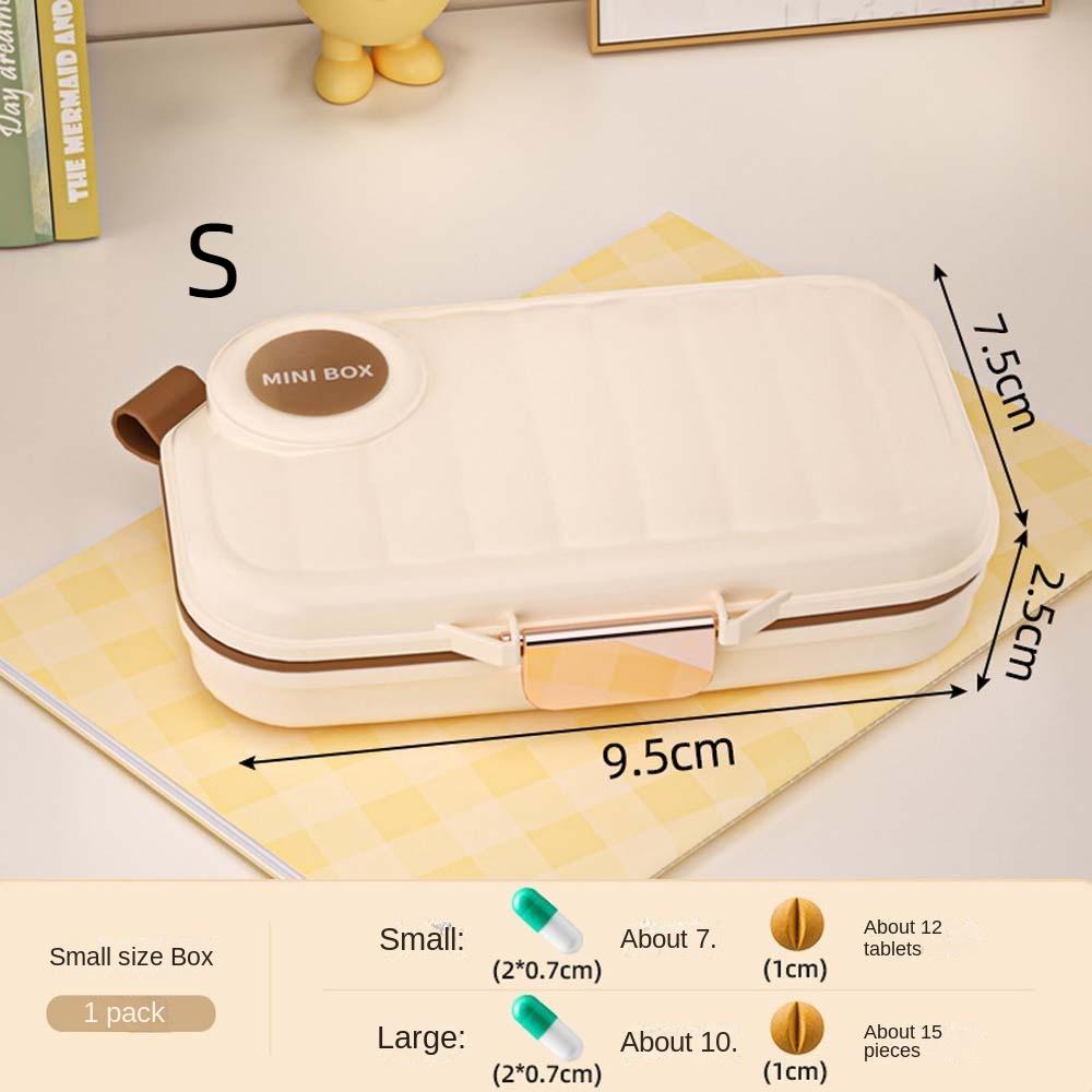 Airtight Travel Pill Organizer Portable Pill Dispenser Vitamin Container  Fish Oils