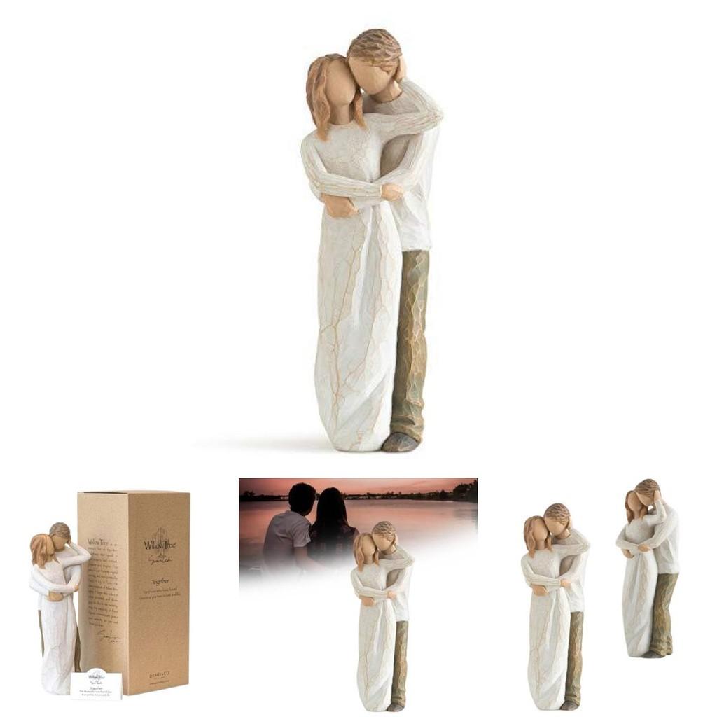 Exquisite Willow Tree Together Harzskulptur Perfekt für Abschlussfeiern und Einweihungen