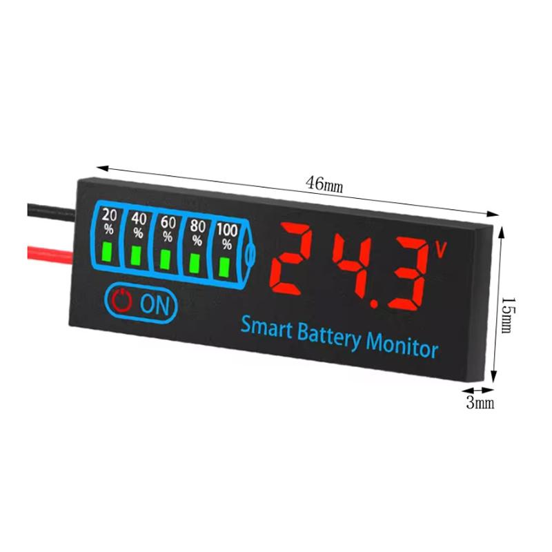 3S-14S DC7-55V Battery Level Indicator 12V 24V 36V 48V 18650 Lipo Lithium Battery Capacity Board Voltage Battery Charging Tester