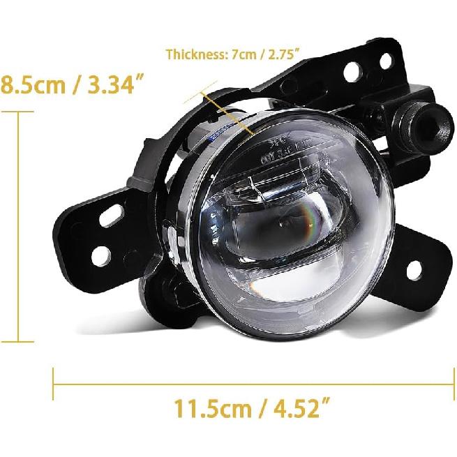 LED Fog Lights For Chevrolet Colorado 2023 2024 2025 Front Bumper Fog Lamp Fit For Silverado 2500HD Trailblazer GMC Canyon Yellow Light