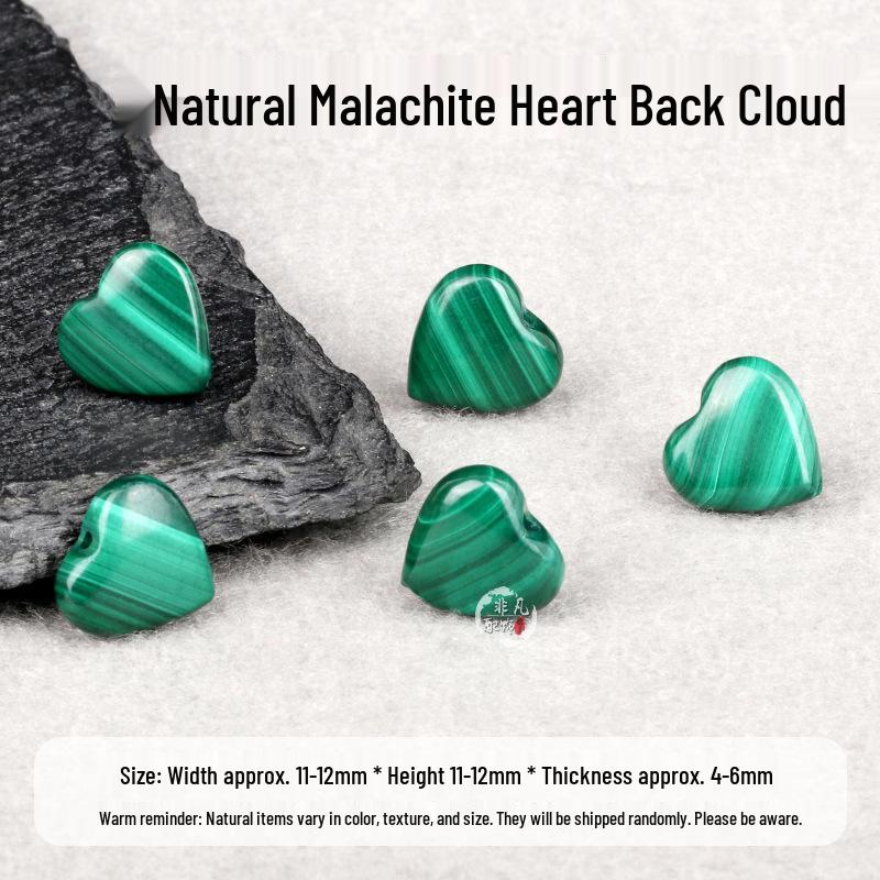 Malachite Heart Buddhist Prayer Beads Bracelet with Star Moon Bodhi DIY Ornaments