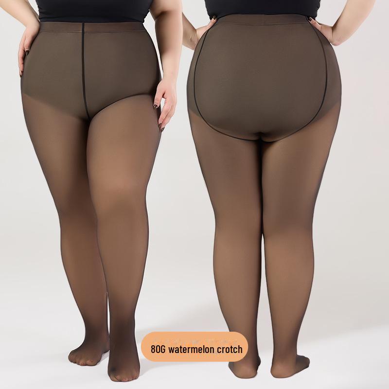 

Леггинсы из черного прозрачного шелка европейского и американского размера большого размера - коллекция весна/осень, 80 г Footless