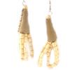 Les Trésors De Lily [L5157] - Designer Earrings 'Kilimanjaro' Beige