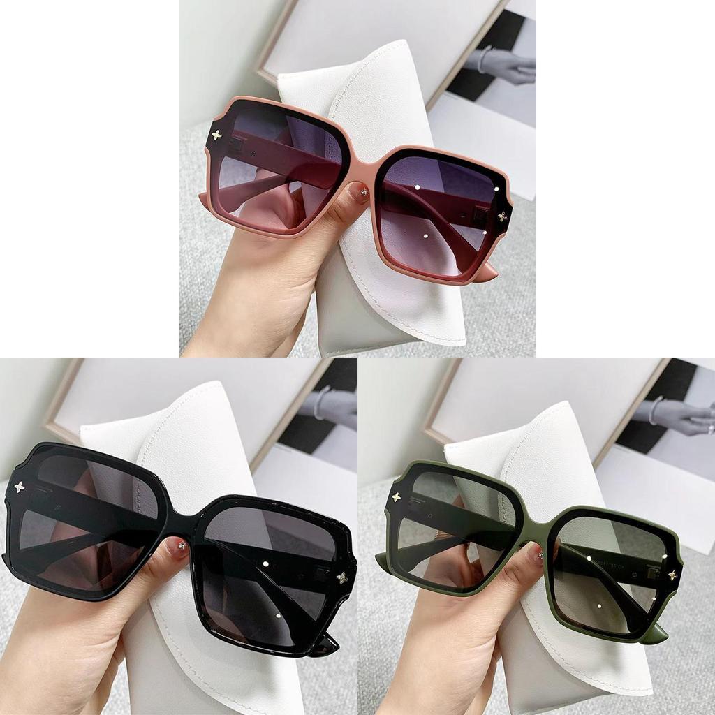 Trendy Large Frame Sun Glasses For Women Pc Material Uv380 Fashion Party And Outing Eyewear