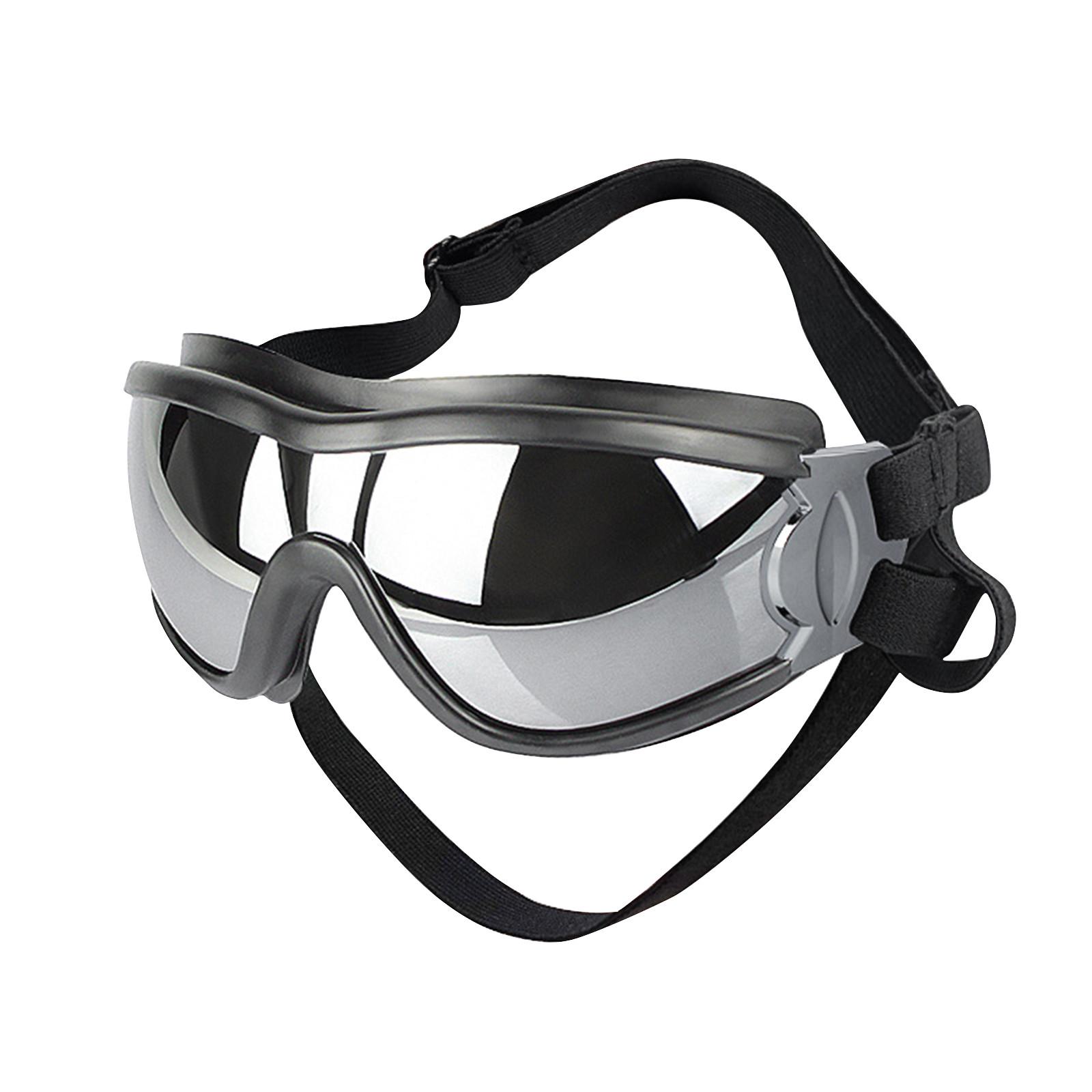 

Солнцезащитные очки для собак среднего и большого размера, УФ-прозрачные очки, ветрозащитные, противопылевые, снегозащитные очки для домашних животных с резинкой One Size