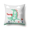 Geometric Dinosaur Pattern Polyester Single-sided Pillowcase Home Sofa Pillowcase Living Room Bedroom Cushion Cover