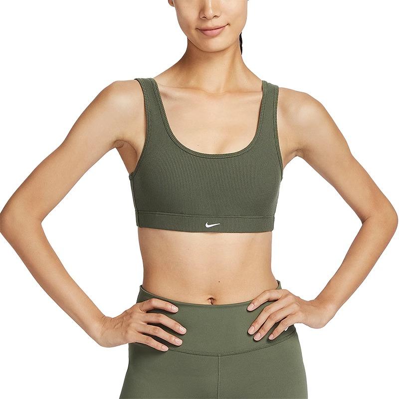 

Nike Solid Color Training Tight Yoga Sports Bra Women activewear Green FB4067-325 XL