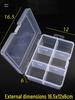 PP Transparent Dustproof Lock Box for Jewelry, Keys, Electronic Parts, and Ornaments