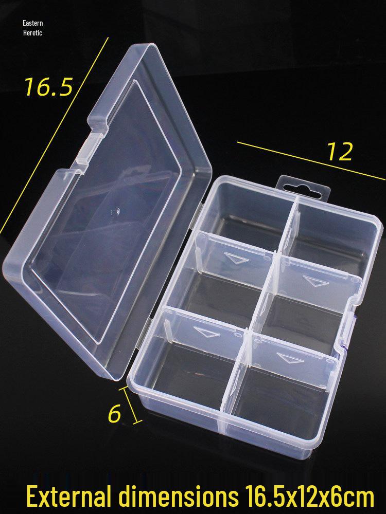 PP Transparent Dustproof Lock Box for Jewelry, Keys, Electronic Parts, and Ornaments