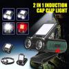 Lampada Frontale LED Sensibile Ricaricabile Type-C Lampada per Berretto Lampada di Segnalazione per Sicurezza Notturna Ciclismo Lampada Frontale per Bici MTB da Esterno