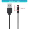 2-pins 4,0 mm Ruimte Magnetische Oplaadadapter Snoer Draagbare Oplaadkabel Draad Voor RS4 LS12 Smartwatch Vervanging