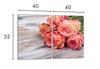 Glass Protective Stovetop Plate 2x40x52 Rose