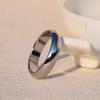 Buyee 925 Sterling Silver Couples Ring Simple Big Size Ring Finger for Women Men Classic Wedding Fine Jewelry Circle Gift