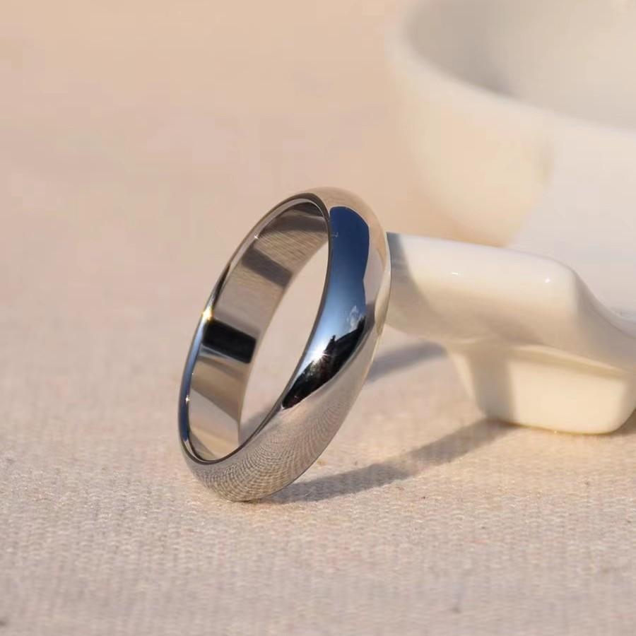 Buyee 925 Sterling Silver Couples Ring Simple Big Size Ring Finger for Women Men Classic Wedding Fine Jewelry Circle Gift