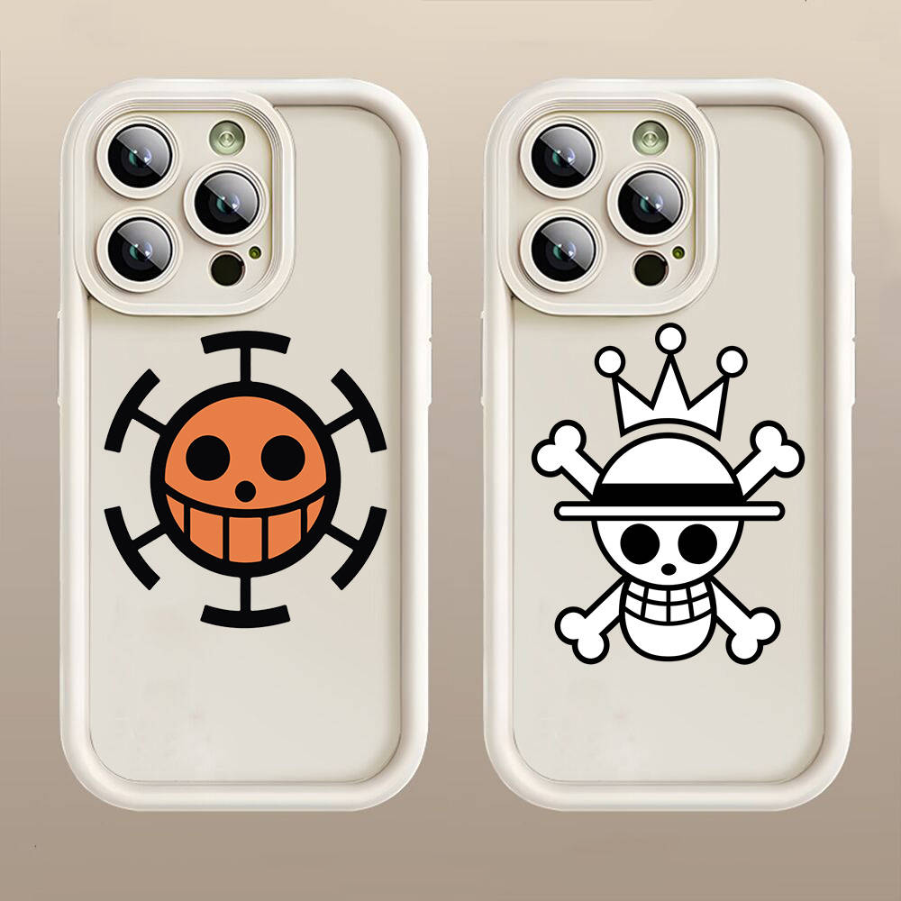 D-35 One Piece Logo Case for iPhone 15 14 13 12 8 Plus Samsung S24 S23 Ultra A04S A05S Huawei P40 P50 P60 Nova 11 Pro Max OPPO A17K Reno 10