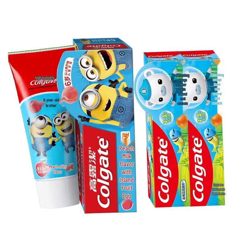 Colgate Miaomiao Brush Kids Toothpaste - Peach Milk Flavor