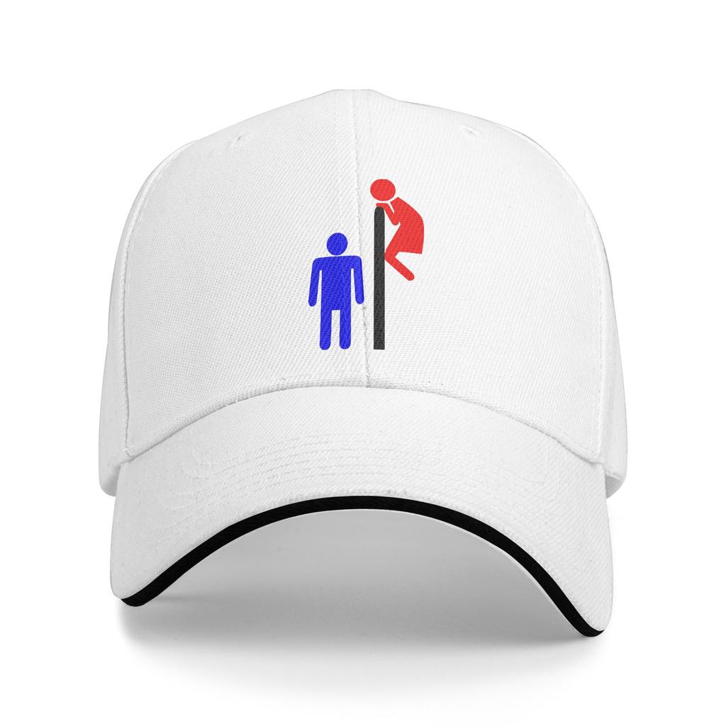 People Restroom Sign Baseball Cap Casual Sandwich Caps Unisex Adjustable Sun Cap Running Golf