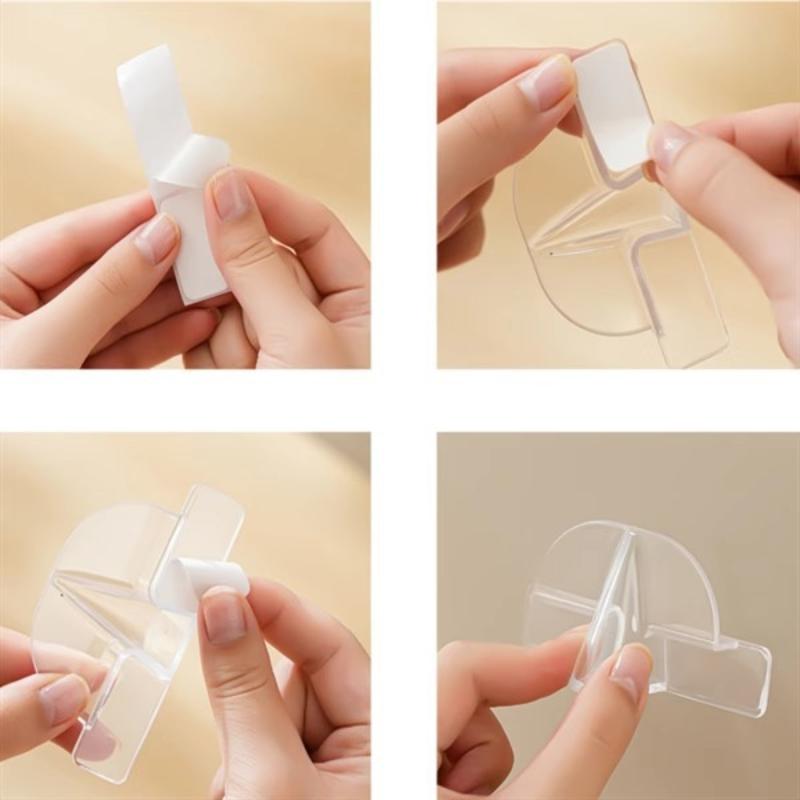 5/10Pcs Glasses Holder Transparent Wall-Mounted Storage Rack Simple Installation Wall Hook Self-Adhesive Sunglasses Storage