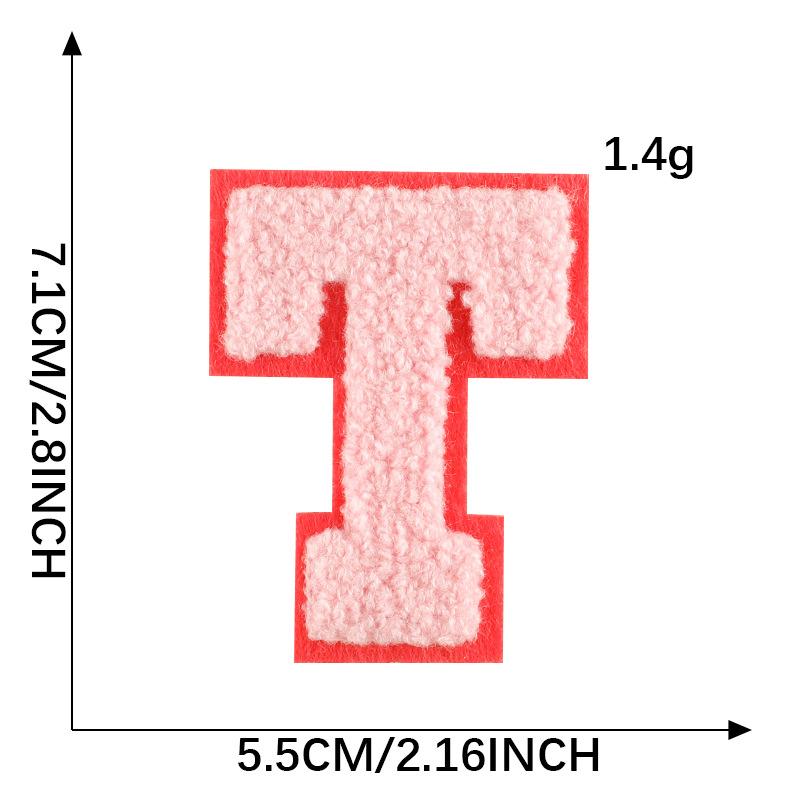 Diy Patch Sticker Letter Towel Embroidery Cloth Sticker Multi-Color Cloth Label Clothing Accessories Badge Embroidery Sticker
