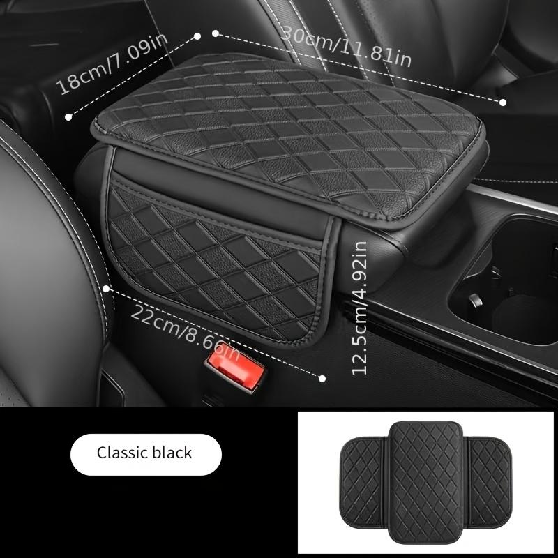 Car Armrest Box Heightening Pad Car Armrest Box Pad Multifunctional Universal Interior Leather Storage Bag