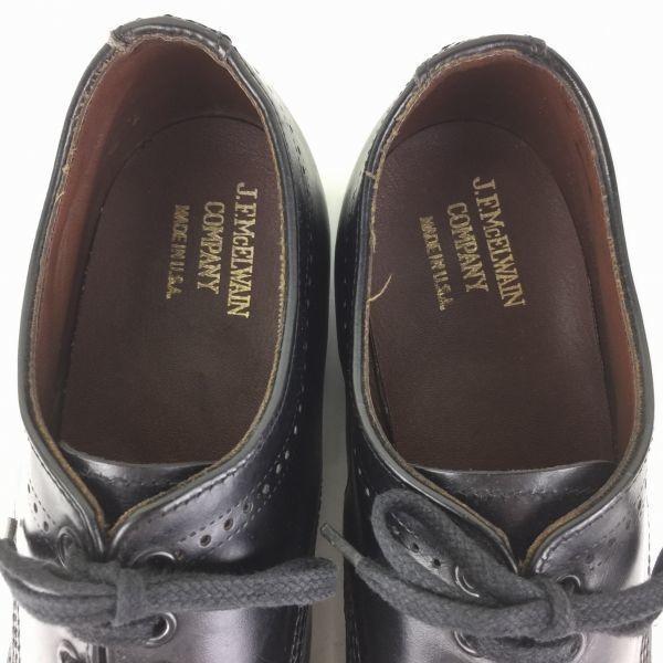 U.S. Navy Vintage J.F. McELWAIN Civilian Service Shoes Black size 10D 27.5-28.0 Men's(USED)