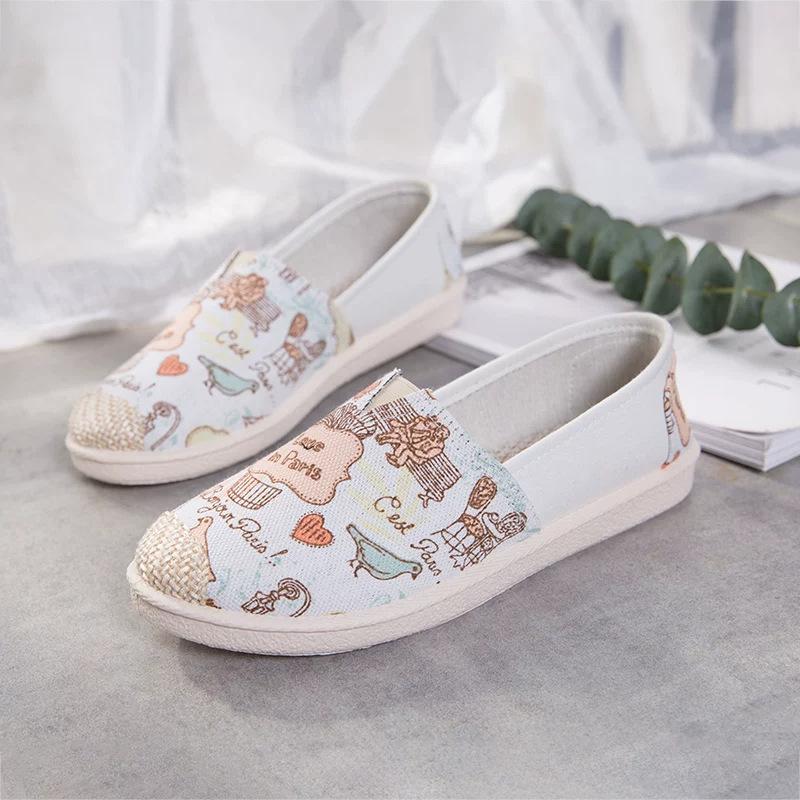 2024 Low-Top Women’s Casual Canvas Shoes - Soft Sole, Old Beijing Style