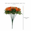 18Heads Mini Poeny Artificial Flower Multicolor Green Leaves Decorative Flower Scene Landscaping Photo Props