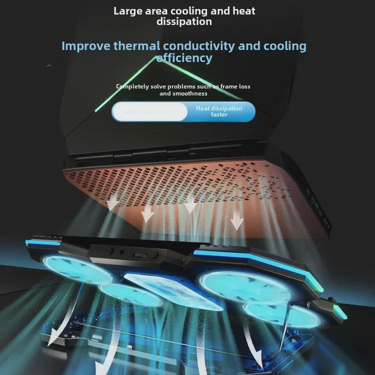 F32 Silent Laptop Radiator with RGB Lights – 15.6 Inch Cooling Bracket
