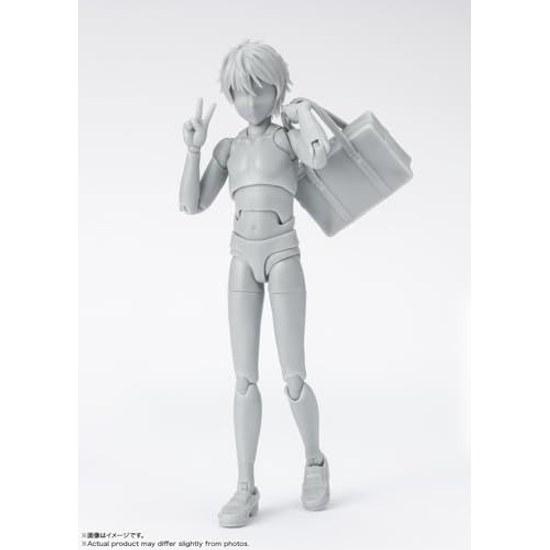 TAMASHII NATIONS S.H. Figuarts Body-kun - School Life Edition DX SET (Gray Color Ver.) Approximately 135mm PVC ABS Movable Figure
