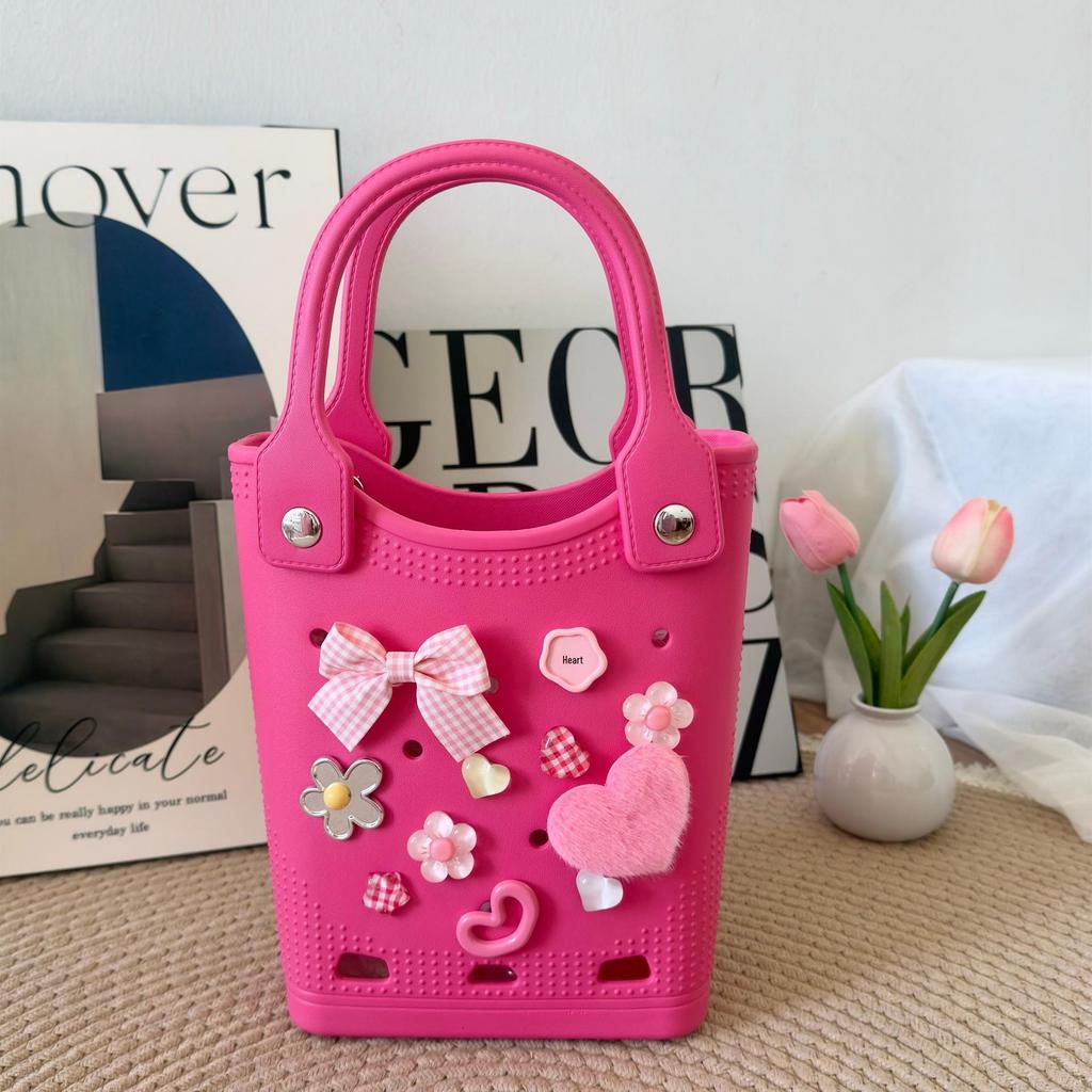EVA Perforated Bag: Versatile DIY Handbag & Beach Accessory with Cartoon Design