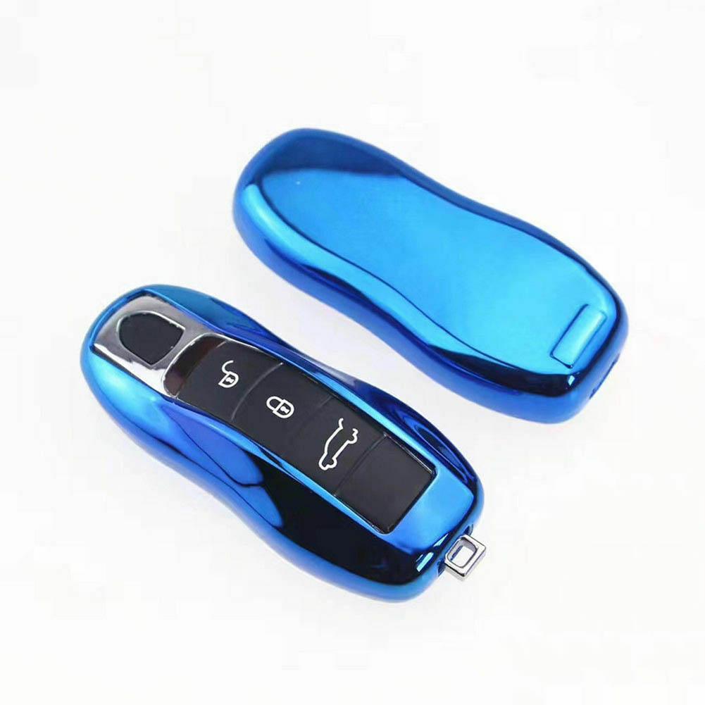 Stile Carbonio Cover Per Chiave Porsche Cayman/Macan | 3 Pezzi In | Protezione Da Graffi Cayman Macan Cayenne - Foto 8