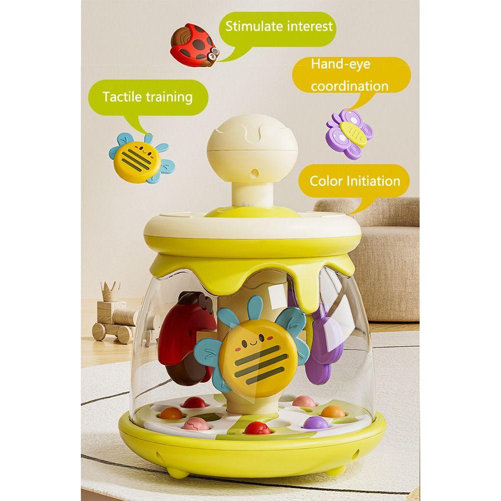 Learn Cause Effect Baby Pressing Jumping Ball Toy Portable Interactive Developmental Toy  Gifts