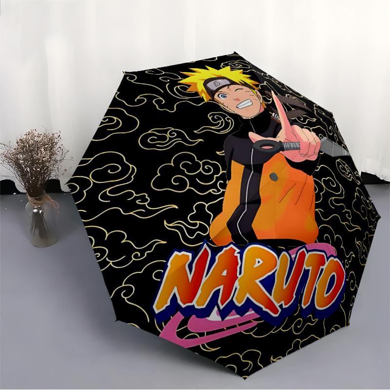 1pc Naruto Anime Automatic Open/Close Umbrella   Compact Travel Umbrella, 8 Rib Heavy Duty, Perfect for Women & Men    A0923172