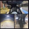 1 db/2 db Univerzális Bagoly Mini LED Motorkerékpár Fényszóró Sárga Fehér Hi/Lo Spot Lámpa Vezetés Ködlámpa Kiegészítő Fényszóró Moto Robogó Lámpához