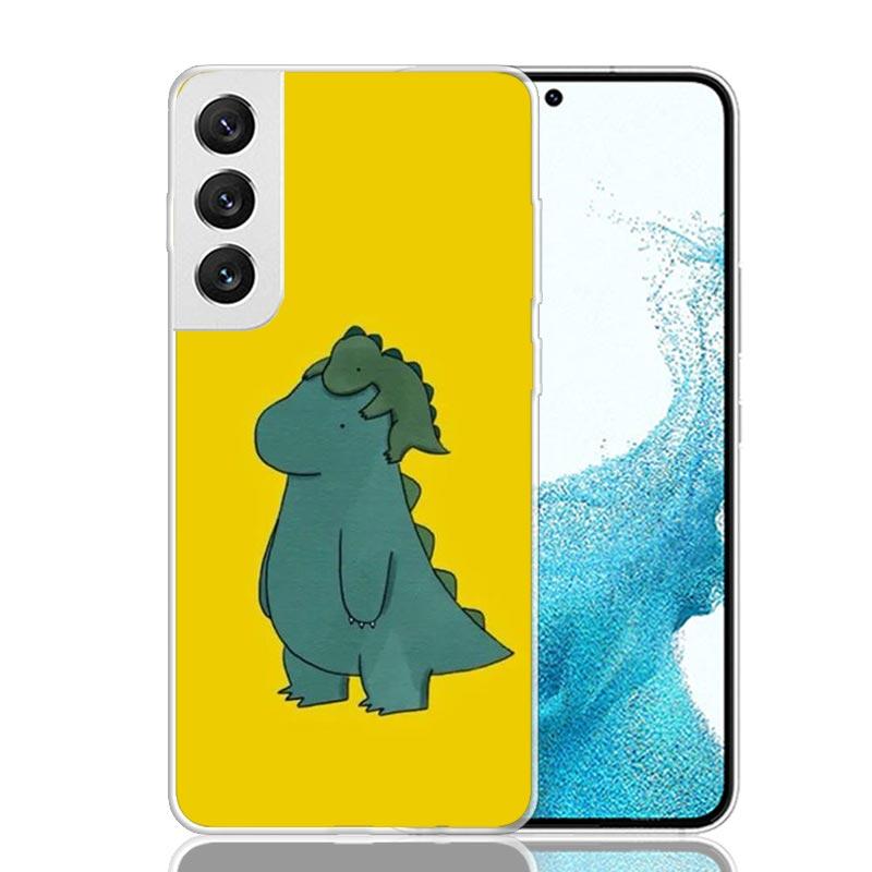 Cute Cartoon Dinosaur Baby Phone Case For Samsung Galaxy S26 S25 Edge S24 S23 FE S22 Ultra S21 Plus S20 + Fundas Cover Coque Gal