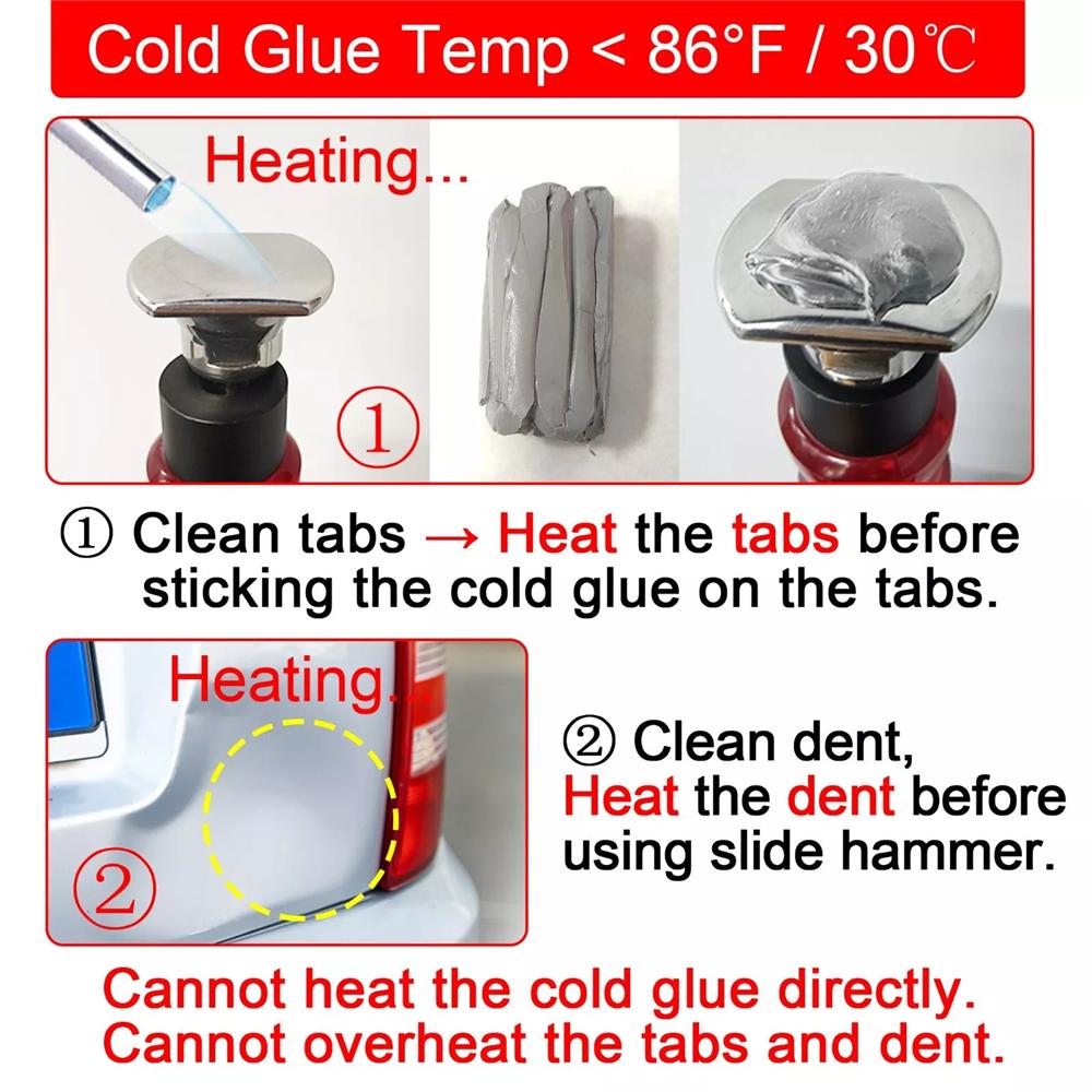 WOYO PDR100 Slide Hammer Dent Puller Cold Glue Car Paintless Dent Repair Tools