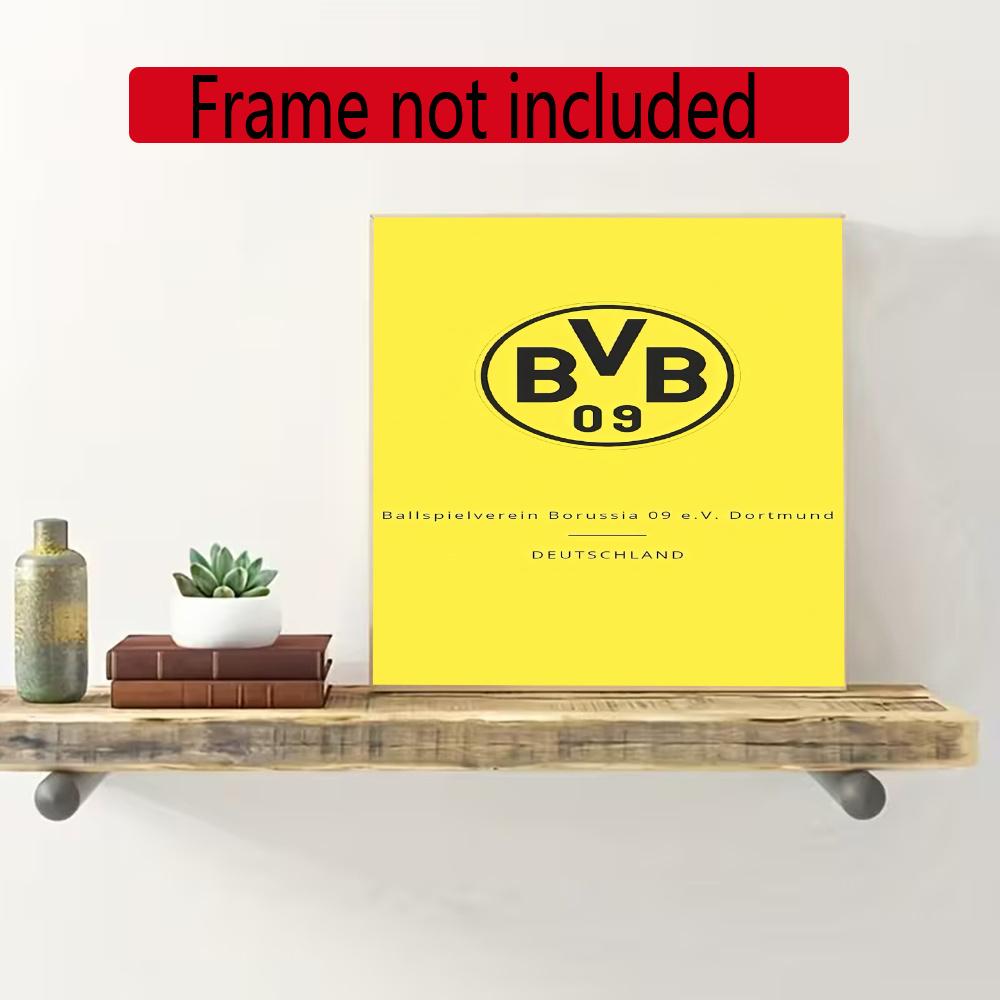 Borussia Dortmund 5D Diy Diamond Painting Round Diamond Diy Frameless Holiday Artwork Suitable For Home Office Wall Decoration