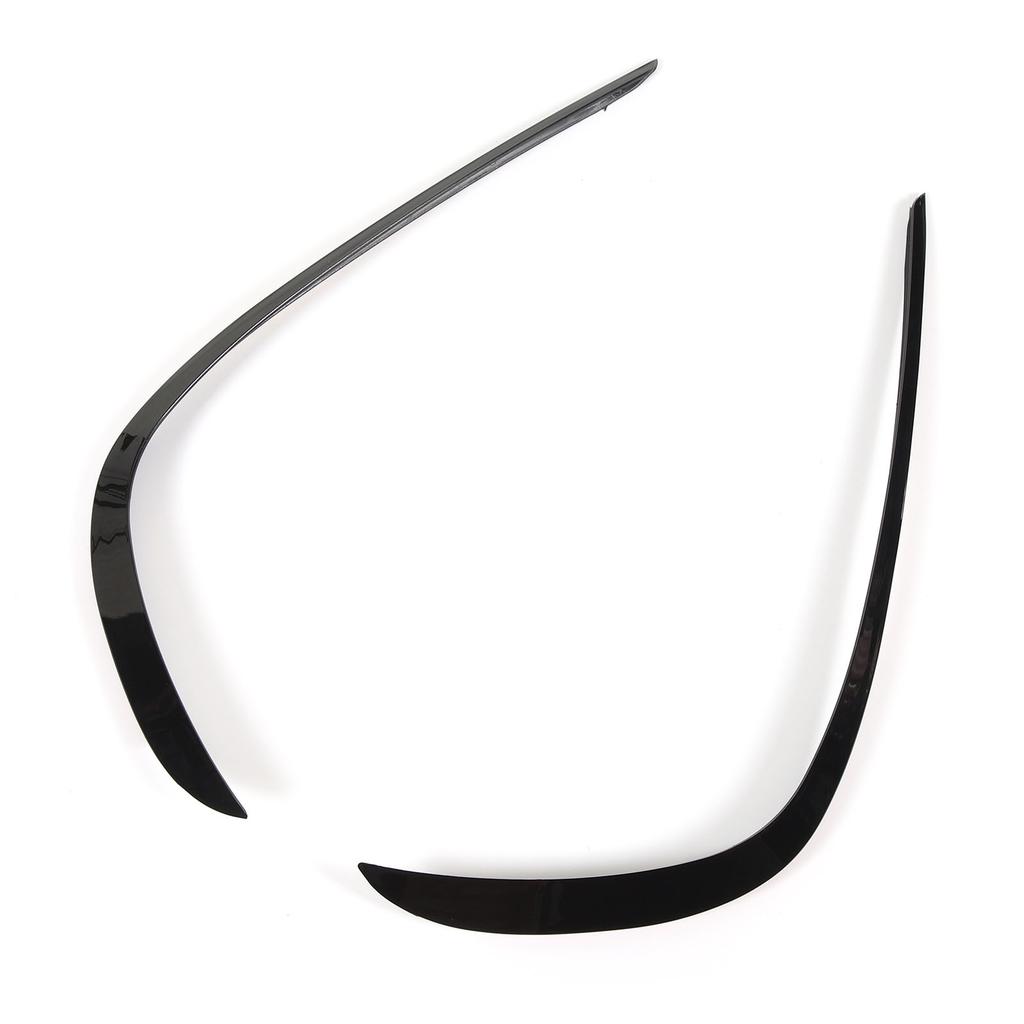 1 Pair Front Bumper Lip Splitter Gloss Black Car Spoiler Diffuser Replacement For Benz GLE‑Class W166 AMG‑Line C292