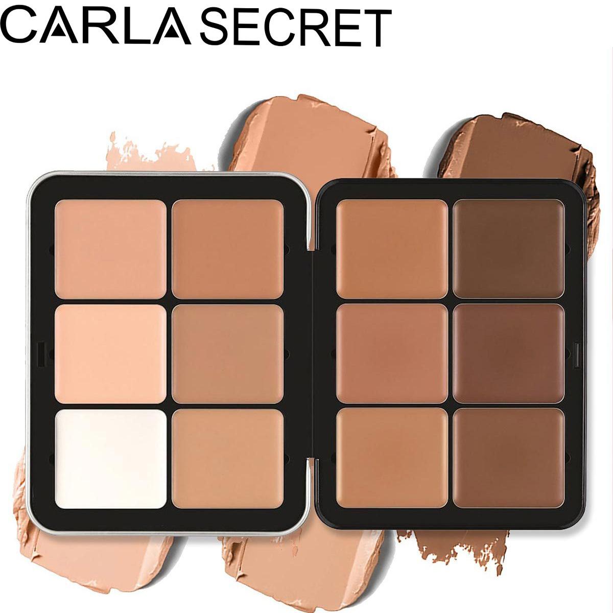 12- Concealer Palet Matte Highlighter Contour Make-up Palet Romig black