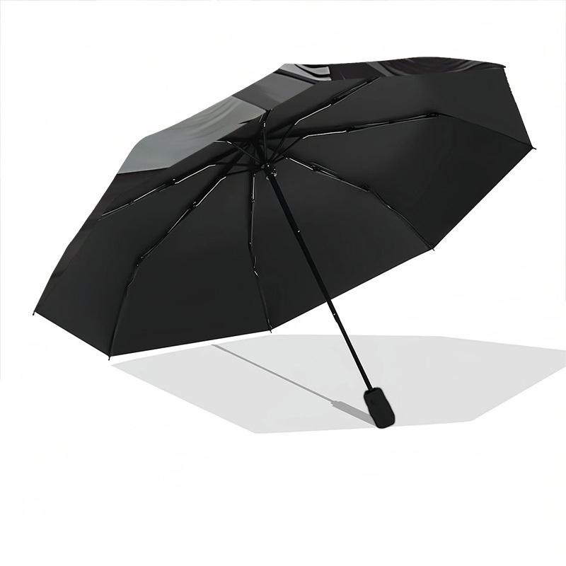 1pc Crow Eye Automatic Folding Umbrella Compact Lightweight Travel Umbrella with 8-Rib Sturdy Frame, Windproof & Self047