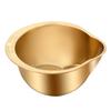 Steel Rice Washer Bowl with Side Drain Holes And Integrated Grater Small Colander for Cleaning Vegetable Bean Kitchen
