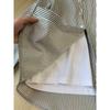 Black White Striped Long Sleeve Loose Fit Polo Shirt For Women Couple Casual Top
