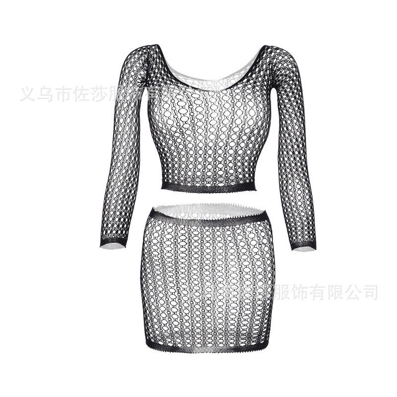 Sex stockings mesh one-piece hip skirt sexy underwear