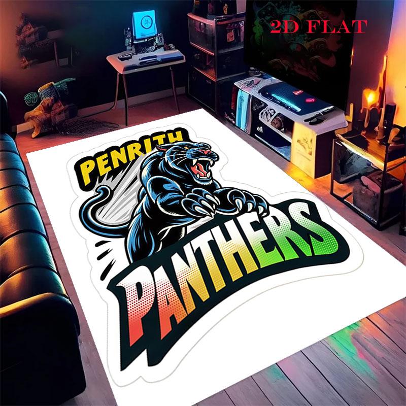 Penrith Panthers Power Carpet Rug for Living Room Bedroom Home Sofa Decoration,Kids play Nonslip Floor Mat