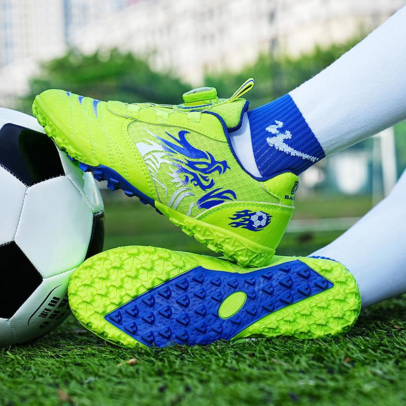 Fashion Kids Soccer Shoes for Boy Outdoor Sports Field Grass Training Football Boots Indoor Fast Soccer Tennis Childrens Football Shoes