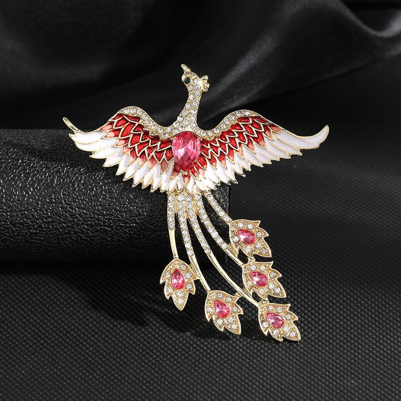 

Fashion Phoenix Pin Alloy Accessories Brooch Year Of The Dragon Brooch Brooch рожевий